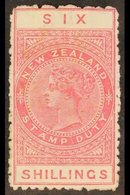 POSTAL FISCAL  1906. 6s Rose. P14, SG F82, Fine Mint For More Images, Please Visit Http://www.sandafayre.com/itemdetails - Other & Unclassified