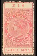 POSTAL FISCAL  1906. 6s Rose. P14, SG F82, Fine Mint For More Images, Please Visit Http://www.sandafayre.com/itemdetails - Sonstige & Ohne Zuordnung