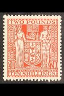 POSTAL FISCAL  1931-35. £2.10s Red "Arms", SG F163, Fine Mint For More Images, Please Visit Http://www.sandafayre.com/it - Other & Unclassified