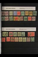 1892-2003 MINT & USED COLLECTION / ACCUMULATION  Neatly Laid Out On Stock Pages, We See Small Groups Of Oil Rivers, Nige - Nigeria (...-1960)