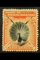 1897-1902  5c Black & Orange Vermillion, SG 100, Fine Mint For More Images, Please Visit Http://www.sandafayre.com/itemd - North Borneo (...-1963)