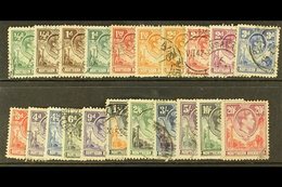 1938-52  Complete KGVI Set, SG 25/45, Fair To Fine Cds Used. (21 Stamps) For More Images, Please Visit Http://www.sandaf - Northern Rhodesia (...-1963)