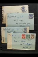 1940 CENSOR COVERS SELECTION  (March) Envelope And Original Letter To Zurich, Switzerland, Bearing ½d, 1d And 1½d Stamps - Rhodésie Du Nord (...-1963)