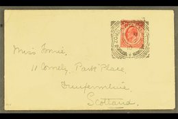 1910  Fine Cover Addressed To Scotland, Franked KEVII 1d With Superb Strike Of "Zomba" Squared Circle, Fine Strikes Of " - Nyasaland (1907-1953)