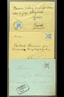 1918  CENSORED COVERS  Each Bearing 1p Ultramarine, SG 3, Tied By "SZ 44" APO Of Jerusalem Cds Postmark, Two Addressed T - Palestina