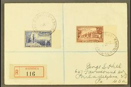 1952  (19th June) Neat Registered Cover To USA, Bearing Australia Foundation Of The Commonwealth 5½d And 1s6d Tied By Cr - Papúa Nueva Guinea