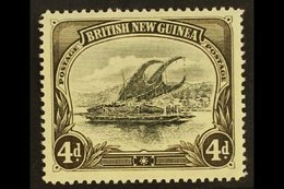 1901-05  4d Black & Sepia Lakatoi Wmk Horizontal, SG 5, Fine Mint, Fresh. For More Images, Please Visit Http://www.sanda - Papua New Guinea