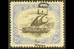 1907-10  2½d Black And Pale Ultramarine Lakatoi, SG 56a, Neat Straight Line Registered Cancel. For More Images, Please V - Papoea-Nieuw-Guinea