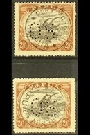 1910-11  Official 2s.6d Black And Brown, Both Types, SG O36/37, Fine With Full Port Moresby Cds. (2 Stamps) For More Ima - Papouasie-Nouvelle-Guinée