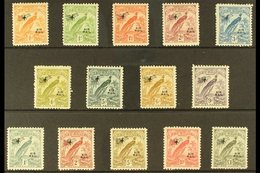 1931  Raggiana Bird Air Overprinted Set, SG 163/76, Fine Mint (14 Stamps) For More Images, Please Visit Http://www.sanda - Papúa Nueva Guinea