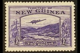 1935  £2 Bright Violet Air Bulolo Goldfields, SG 204, Never Hinged Mint. Scarce. For More Images, Please Visit Http://ww - Papúa Nueva Guinea