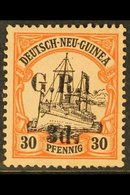 AUSTRALIAN OCCUPATION  1914-15 (German New Guinea Surcharged) 3d On 30pf Black & Orange/buff, SG 8, Fine Mint For More I - Papouasie-Nouvelle-Guinée