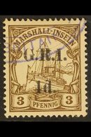 AUSTRALIAN OCCUPATION  1914 1d On 3pf Brown "G.R.I." Overprint On Marshall Islands, SG 50, Very Fine Used, Fresh. For Mo - Papua-Neuguinea