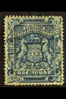 1892-3  £1 Deep Blue, SG 10, VFU With Light & Clear "FRANCESTOWN" Postmark, Small Closed Tear At Top. For More Images, P - Autres & Non Classés