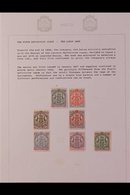 1897  REDRAWN ARMS Issue - Interesting Balance Of An Exhibition Collection Including Used Blocks To 8d, Complete Sheets  - Otros & Sin Clasificación