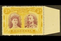 1910  3d Magenta And Yellow Ochre, Double Head, SG 136, Very Fine Marginal Mint. For More Images, Please Visit Http://ww - Other & Unclassified