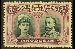 1910  3s Green And Violet, Double Head, SG 158, Very Fine Mint. For More Images, Please Visit Http://www.sandafayre.com/ - Other & Unclassified