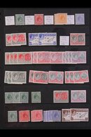 1937-80  MOSTLY MINT ACCUMULATION On Stock Pages, We See 1938-50 KGVI Defins Set With Some Additional Perfs / Papers, 19 - St.Kitts And Nevis ( 1983-...)