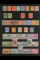 1912-36 MINT KGV COLLECTION  Presented On A Stock Page That Includes 1912-21 MCA Wmk Definitive Range To 5s, 1921-30 Scr - Ste Lucie (...-1978)