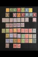 1880-1955 MOSTLY MINT COLLECTION  On Leaves, Includes 1890-93 To 1s Used, 1909-11 To 6d Mint, 1913-17 To 2s Mint, 1935 J - St.Vincent (...-1979)