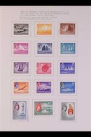 1953-1971 COMPREHENSIVE VERY FINE MINT COLLECTION  On Pages, ALL DIFFERENT, Includes 1955-59 Set, 1959 Constitution Set, - Singapur (...-1959)