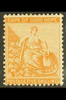 CAPE  1893-8 5s Brown-orange, Wmk Anchor, SG 68, Good To Fine Mint. For More Images, Please Visit Http://www.sandafayre. - Zonder Classificatie