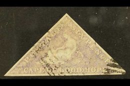 CAPE OF GOOD HOPE  1855-63 6d Pale Rose- Lilac Triangular, SG 7, Fine Used Lightly Cancelled With 3 Neat Margins. For Mo - Sin Clasificación