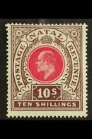 NATAL  1902 10s Deep Rose And Chocolate, Ed VII, SG 141, Very Fine And Fresh Mint. For More Images, Please Visit Http:// - Unclassified