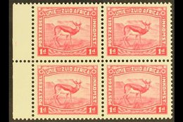 1923  1d Carmine Reduced- Format Harrison ESSAY Block Of Four Without Gum. For More Images, Please Visit Http://www.sand - Unclassified