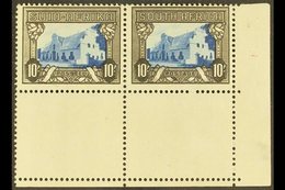 1933-48  10s Blue & Blackish Brown, SG 64c, Corner Marginal Pair, Never Hinged Mint For More Images, Please Visit Http:/ - Zonder Classificatie