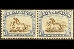 1933-48  1s Brown And Chalky Blue With WEAK SHADING ON MOUNTAIN Variety On The English Stamp, SG 62 Var, Never Hinged Mi - Ohne Zuordnung