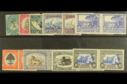 1933-48  Hyphenated Pictorial Definitives, Complete Basic Set In Horizontal Pairs, SG 54/9, 61d/64ca, Very Fine Mint (10 - Unclassified