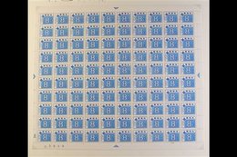 POSTAGE DUES  1972 Set Of 6 Values In COMPLETE SHEETS OF 100, Includes 1c & 2c In Both A & B Panes, SG D75/80, Never Hin - Ohne Zuordnung