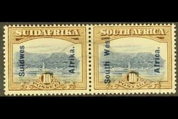 1927  10s Blue & Bistre Brown, SG 54, Very Fine Used In Correct Units (2 Stamps) For More Images, Please Visit Http://ww - Afrique Du Sud-Ouest (1923-1990)