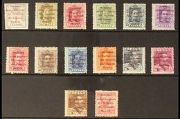 1929  Meeting Of League Of Nations Overprints Complete Set Incl Express Stamp (Edifil 455/68, SG 521/33 & E534, Michel 4 - Other & Unclassified