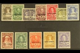 GUINEA  1926 Red Cross Set Complete, SG 221/232 (Edifil 179/190), Never Hinged Mint (12 Stamps) For More Images, Please  - Other & Unclassified