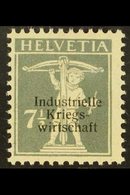 OFFICIAL  1918 7½c Grey Tell's Son Type II With Overprint Type I (Michel 3 I/II, SG O301), Very Fine Mint, Fresh. For Mo - Sonstige & Ohne Zuordnung