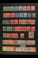 1883-1953 MOSTLY USED RANGES  On Leaves & Stock Pages, Inc Various War Tax Issues Mint & Used, 1922-28 Set To 5s Used, 1 - Trinidad & Tobago (...-1961)