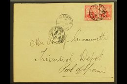 1918 WAR TAX COVER  (12 Nov) Cover To Port Of Spain, Franked 1913-23 1d, SG 150 & 1918 1d "War Tax" Ovpt, SG 189, Tied B - Trinidad & Tobago (...-1961)