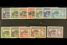 1952  Complete Overprinted KGVI Set, SG 1/12, Very Fine Mint. (12 Stamps) For More Images, Please Visit Http://www.sanda - Tristan Da Cunha