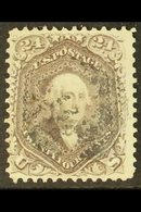 1861 - 2  24c Brown Lilac Washington, Perf 12, Sc 70a, SG 66a, Fine Used. For More Images, Please Visit Http://www.sanda - Other & Unclassified