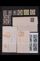 FORGERIES AND FACSIMILES  Interesting Little Collection Includes A Couple Of 1840's Covers With Dangerous Forged "Dublin - Other & Unclassified