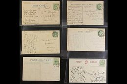 1902-10 RAILWAY POSTMARKS On PPC'S.  An Interesting Collection Of Postcards, All Except One (incoming From USA) Bearing  - Other & Unclassified