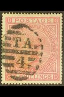 1867-83  5s Rose, Watermark Large Anchor, Plate 4, SG 134, Very Finely Used, Small Thin. Cat £4,200. Particularly Attrac - Other & Unclassified