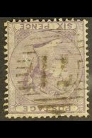 1885-7  6d Lilac, No Corner Letters, Watermark Inverted, SG 70Wi, Good Used, Cat.£400. For More Images, Please Visit Htt - Other & Unclassified