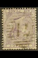 1885-7  6d Lilac, No Corner Letters, Watermark Inverted, SG 70Wi, Good Used, Cat.£400. For More Images, Please Visit Htt - Otros & Sin Clasificación