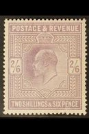 1902-10  2s6d Lilac De La Rue Printing, SG 260, Fine Mint, Tiny Fault At Base Not Detracting, Fresh. For More Images, Pl - Unclassified