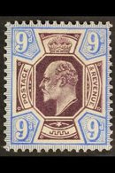 1905  9d Slate Purple And Deep Ultramarine, On Chalk Paper, DLR Printing, Ed VII, SG M40 (4), Very Fine Mint. For More I - Ohne Zuordnung