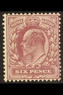 1913  6d Dull Reddish Purple, Somerset House Printing On "Dickinson" Coated Paper, Ed VII, SG M34 (2), Very Fine Mint. F - Ohne Zuordnung