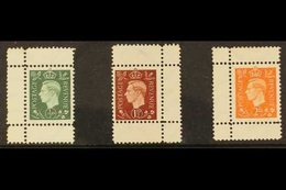 GERMAN WWII PROPAGANDA FORGERIES  ½d, 1½d & 2d Geo VI Values, Perf.11 On Wavy-line Watermarked Paper, Michel 3, 5, 6, Un - Unclassified